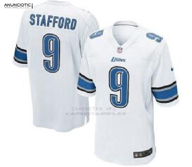 Camiseta Detroit Lions Stafford Blanco