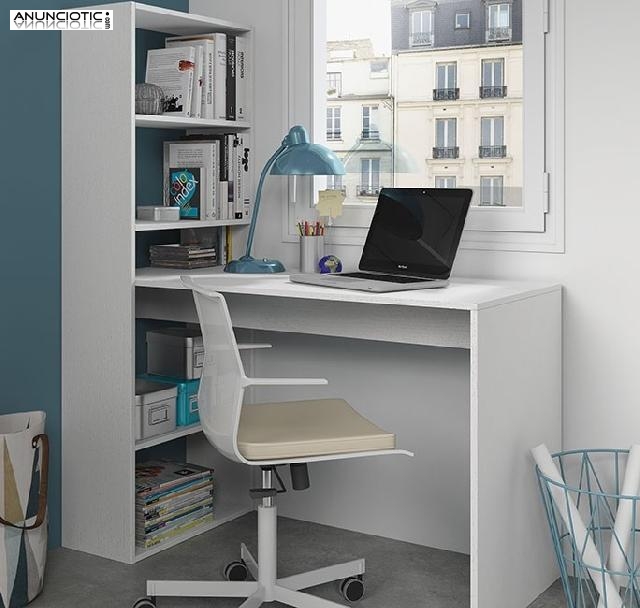 Mesa de despacho 120cm + estantería