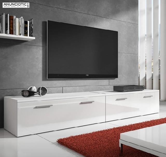 Mueble de TV modelo Arona 2 blanco 2m 1m