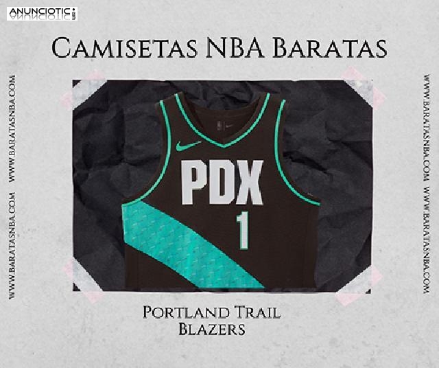 Camiseta Portland Trail Blazers Ciudad Negro 2022-23