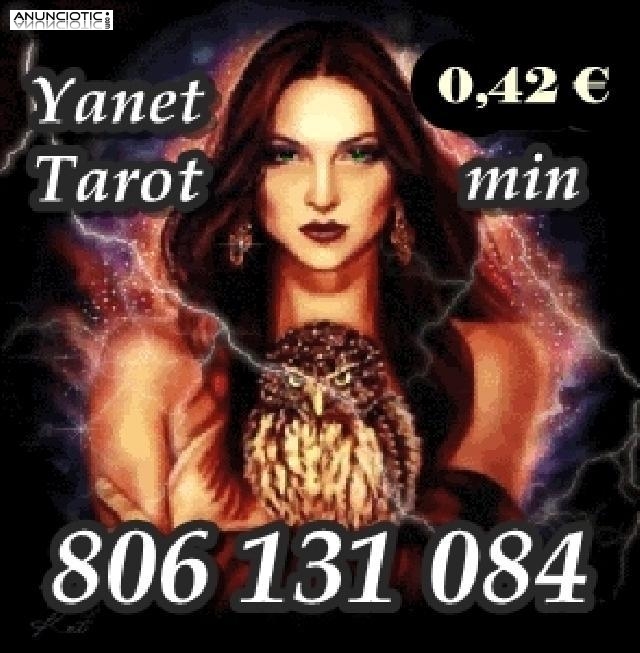 Tarot muy economico de Janett: 806 131 084. x 0.42 euros/min.