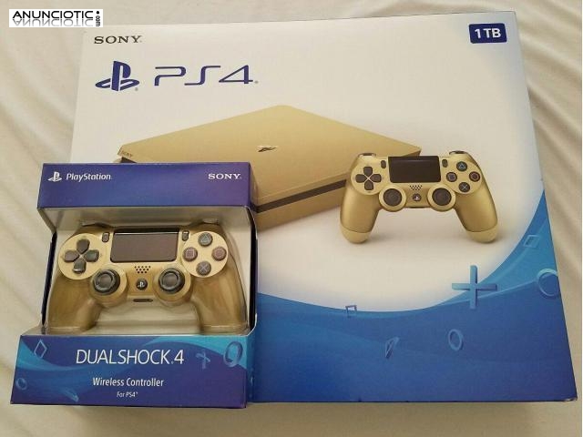 compre Sony PlayStation 4 ORO 1TB console con 7 juegos 150euros