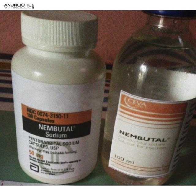 	Nembutal, productos químicos de investigación, esteroides y analgésicos pa