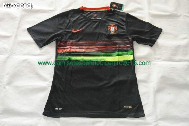 nueva Camisetas Portugal baratas 2015 Segunda