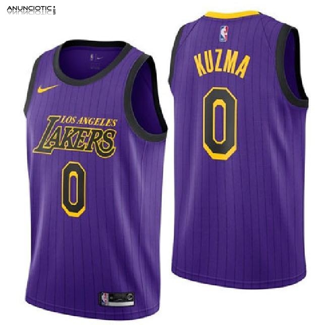 Camiseta Los Angeles Lakers Ciudad 2018-19 Violeta