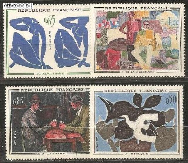 Cambio 3x1 sellos de Andorra, Francia y Mónaco