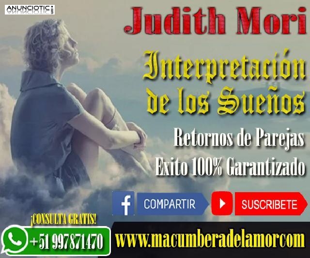 INTERPRETACIÓN DE LOS SUEÑOS JUDITH MORI +51997871470 chile
