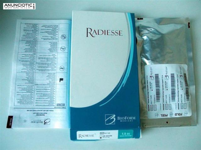 Compre Juvederm, Radiesse, Restylane, Botox 100 UI, Reloxin