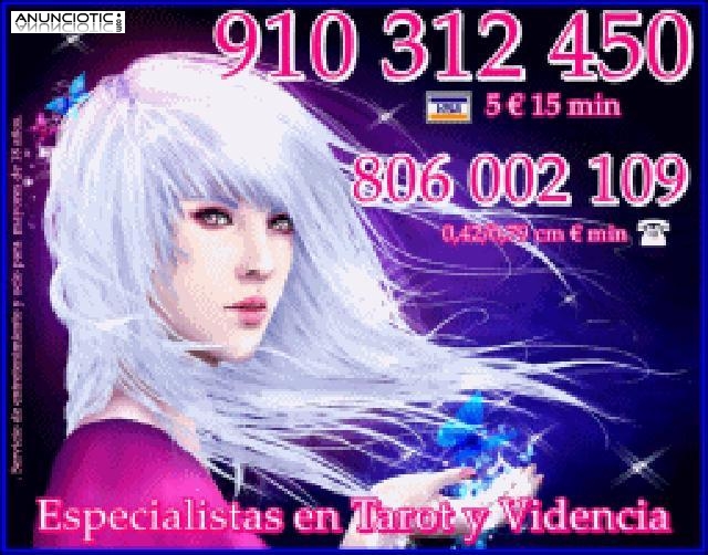 Especialistas en Tarot y Videncia 910 312 450  Visa  7  20 min/ 