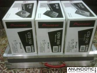 2X PIONEER CDJ-350 Turntable + DJM-350 Mixer Package