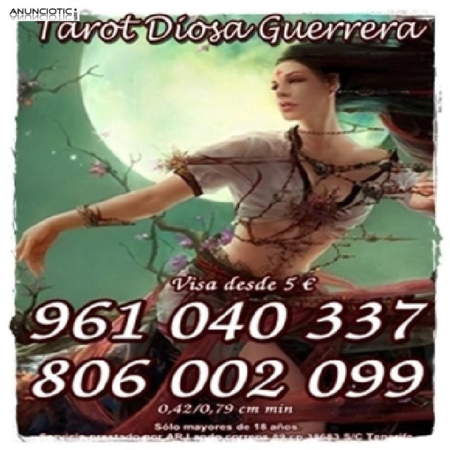 Diosa Guerrera, tarot y videncia por 0,42cm min. Visa desde 5 10 min. 