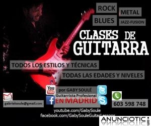 Clases de Guitarra - Gaby Soulé, Músico Profesional
