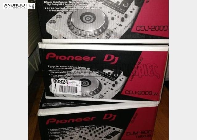 Pioneer CDJ-2000NXS2-W and DJM-900NXS2-W  Limited edition white is 2350 Eu