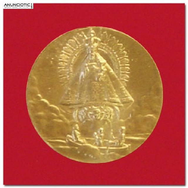 Medallas CARIDAD DEL COBRE oro y plata