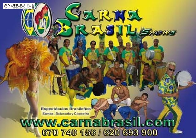 Espectaculos Brasileños - Samba y Carnaval, Batucada, Capoeira