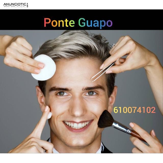 Maquillaje para hombres cenas y reuniones sociales Madrid 