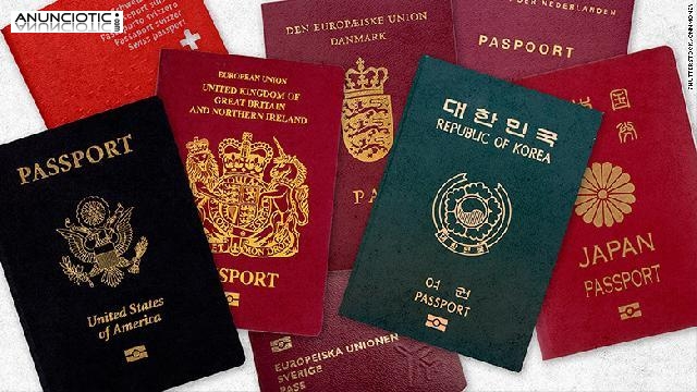 Compre pasaportes originales, tarjeta de identificación, licencia de conduc