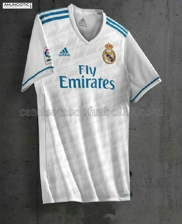 nueva primera equipaci&oacute;n real madrid 2017-2018
