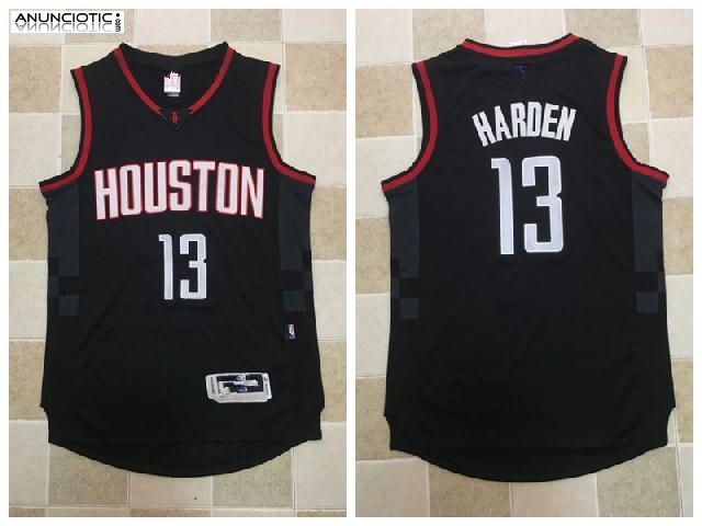 Camiseta Alternate Black Space City Houston Rockets Harden 