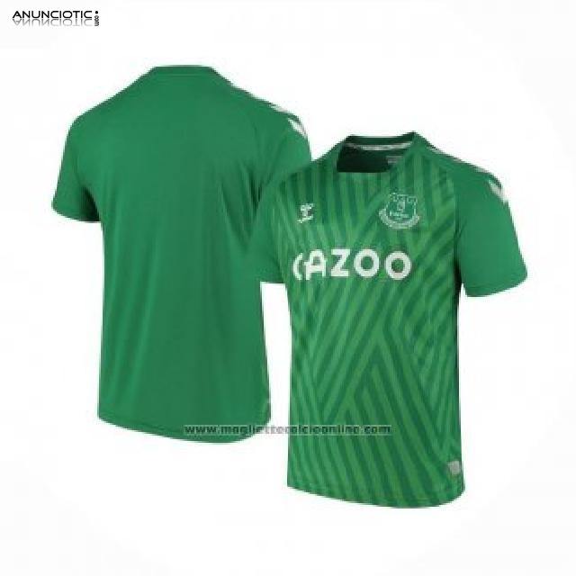 Camiseta de la 2a equipaci&oacute;n de portero del Everton 2021-2022