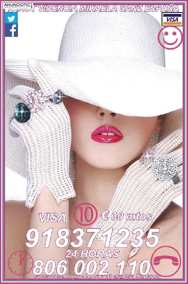 Tarot Mikaela Sanz 918 371 235 desde 5� 15 mts, 8� 20mts y 10� 30