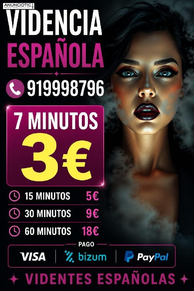 TAROT Y VIDENTES ESPA&Ntilde;OLAS 30 MIN 9�