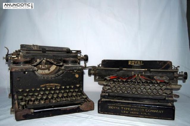 Colecci&oacute;n m&aacute;quinas de escribir antiguas