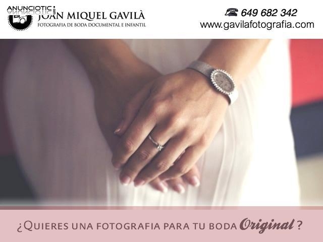 Fotograf&iacute;a de boda sin posado