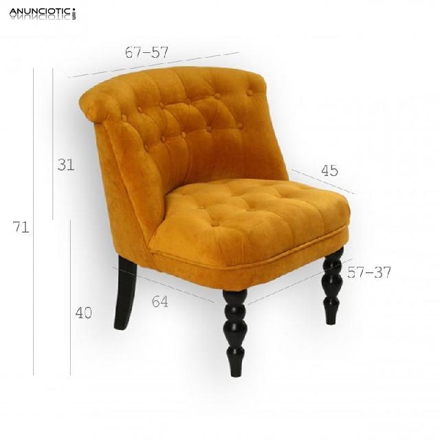 SILL&Oacute;N VINTAGE GUADALUPE VARIOS COLORES