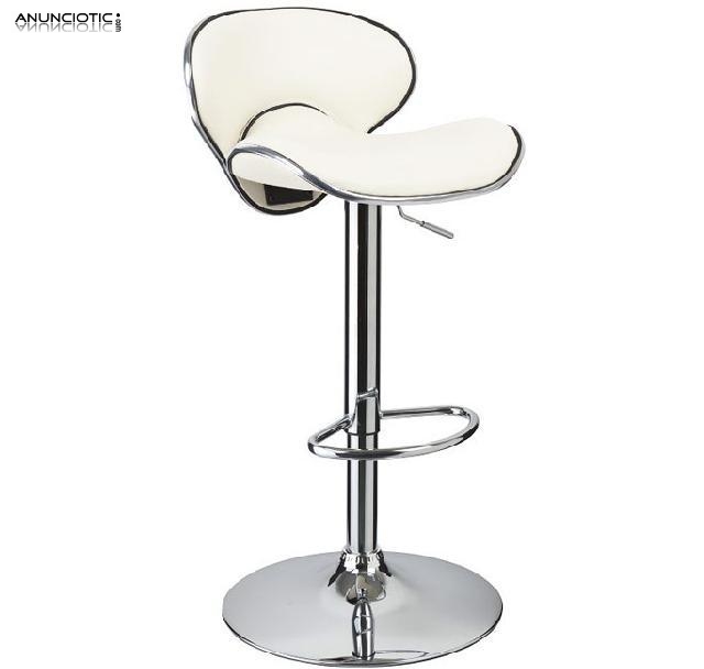 TABURETE DE DISE&Ntilde;O SEVILLA BLANCO