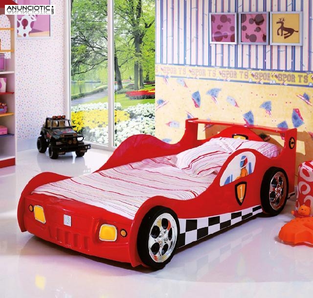 COCHE-CAMA FURIA DE F&Oacute;RMULA UNO EN ROJO