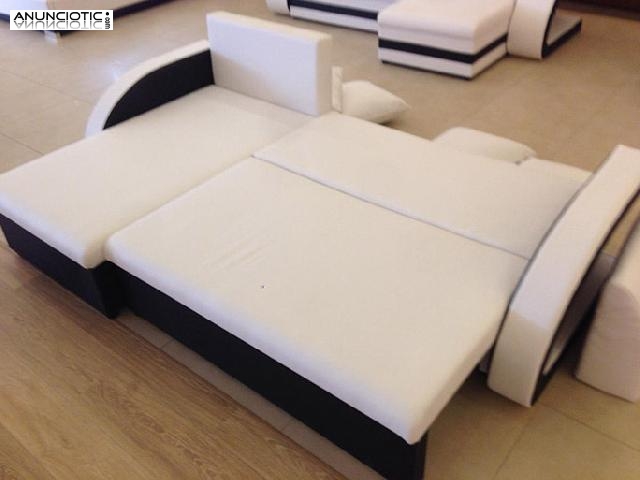 Kyra, sofá cama con chaise longue universal