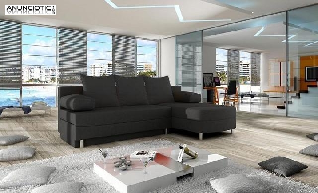 Sof&aacute; cama modelo Alys color gris oscuro