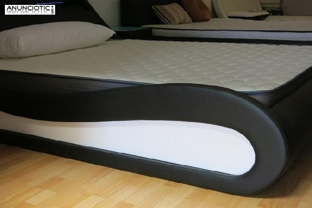 Cama de dise&ntilde;o modelo Carol en color