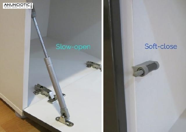 Mueble de sal&oacute;n Claudia wengu&eacute; y negro