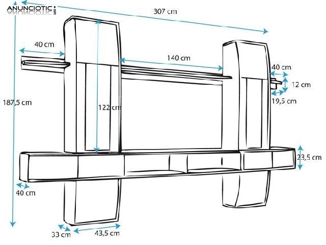 Mueble de sal&oacute;n modelo Ref 3181
