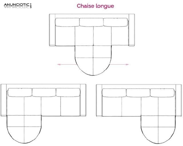 Sofa de dise&ntilde;o moderno Rosa color