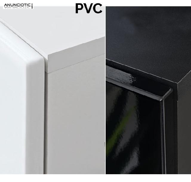 Mueble de sal&oacute;n Claudia wengu&eacute; y negro