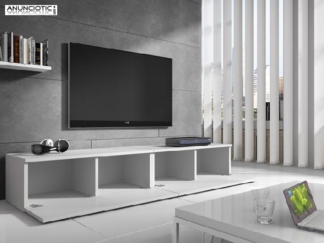 Mueble de TV modelo Arona 2 blanco 2m 1m
