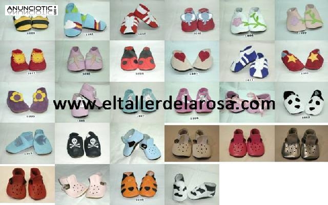 Patucos de beb&eacute; de piel