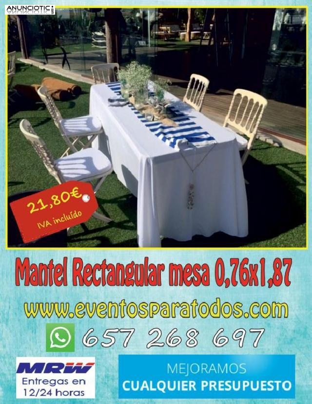Mantel econ&oacute;mico para mesa rectangular