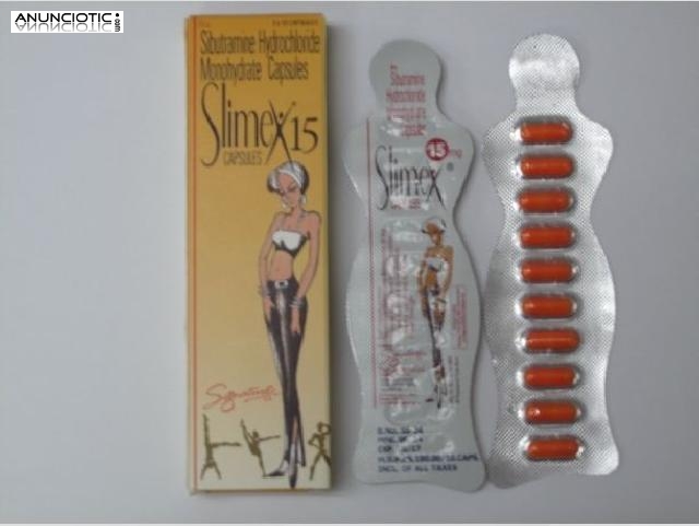 Slimex 15 mg (clorhidrato de sibutramina) 30 C&aacute;psulas