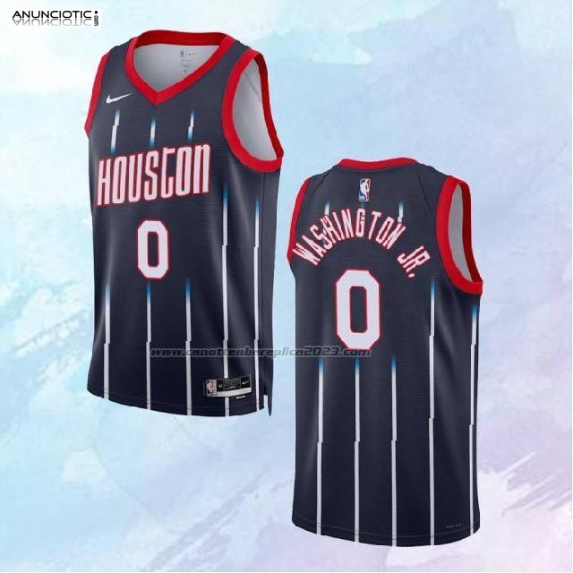 O 0 Tyty Washington JR. Camiseta Houston Rockets Ciudad Negro 2022-23