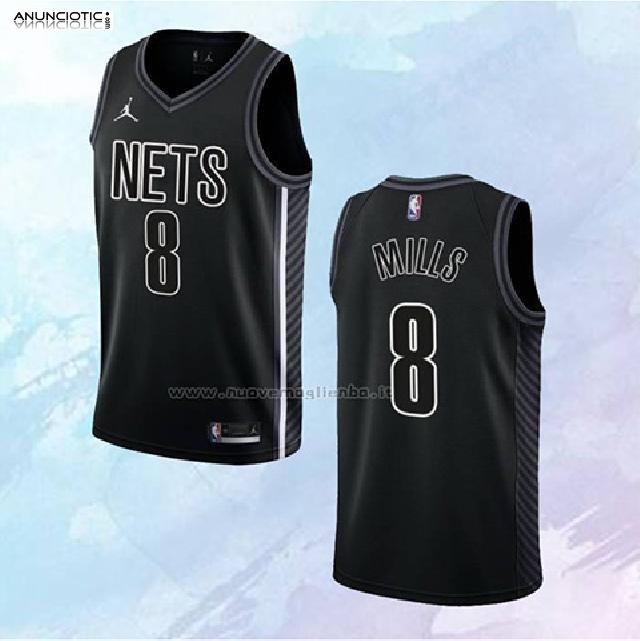 Camiseta Brooklyn Nets Statement Negro 2022-23