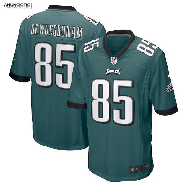 Camiseta NFL Game Philadelphia Eagles Albert Okwuegbunam Verde