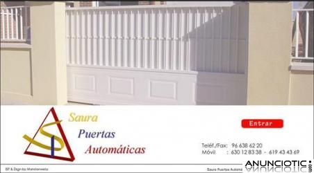 Saura Puertas Autom&aacute;ticas, especialista en Puertas Autom&aacute;ticas.
