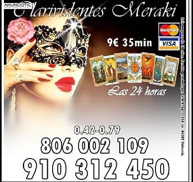 EXPERTAS TAROTISTAS LAS 24 HORAS 910 312 450 OFERTAS VISA 9� 30min. 910 312