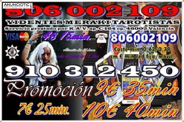 Vidente fiable visa  Muy buenas Videntes 10 � 40 min/ 910312450-806002109
