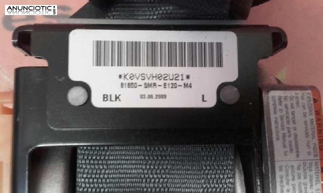 Cinturon izquierdo honda civic a&ntilde;o 2009 3ptas