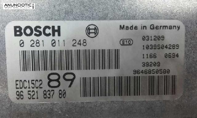 Centralita de motor peugeot 307 a&ntilde;o 2004